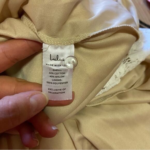 Lulu's White Lace Open Back Wedding Dress - Picture 5 of 16